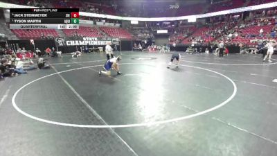 D3-215 lbs Quarterfinal - Tyson Martin, Aquinas vs Jack Steinmeyer, Spring Valley/Elmwood