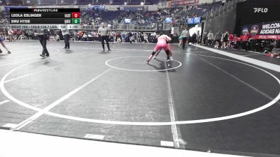 143.8-156.7 lbs Consi Of 16 #2 - Leola Eslinger, East Kansas Eagles vs Dru Hyde, Queen Bees