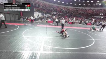 48 lbs Semifinal - William Mortensen, River Falls vs Hudson Fuller, Wisconsin Rapids