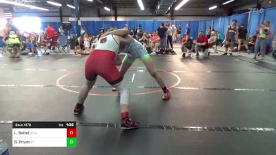 170 lbs Consi Of 4 - Landyn Babel, Steubenville vs Ben Bryan, Gt