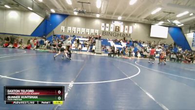 82 lbs Cons. Round 5 - Daxton Telford, Sanderson Wrestling Academy vs Gunner Huntsman, Team Prestige