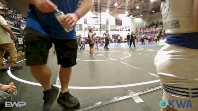 130 lbs Rr Rnd 2 - Whitley Winn, Mannford Pirate Youth Wrestling vs Yofe McCall, Tulsa Blue T Panthers