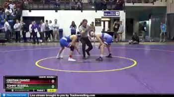 125 lbs Champ. Round 1 - Tommy Russell, Millikin University vs Cristian Chavez, Luther College
