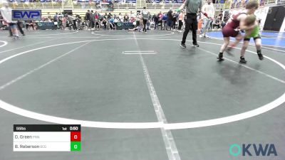 55 lbs Consi Of 8 #2 - Owen Green, Perry Wrestling Academy vs Bennett Roberson, Blaine County Grapplers