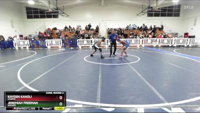 113 lbs Cons. Round 2 - Kayden Kaholi, Lompoc vs Jeremiah Freeman, Hoover