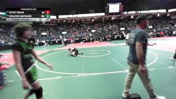 120 lbs Champ. Round 1 - Wyatt Beair, INL3 vs Coalton Maynard, DWA
