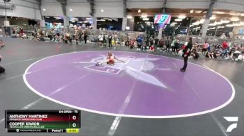 75 lbs Cons. Round 1 - Cooper Kiwior, Texas Elite Wrestling Club vs Anthony Martinez, Mesquite Wrestling Club