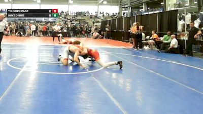 160 lbs Quarterfinal - Thunder Page, KS vs Rocco Ruiz, FL