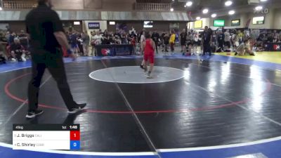 41 kg Quarters - Jessiah Briggs, California Grapplers vs Chance Shirley, COBRA ALL-STARS / Cobra Wrestling Systems LLC