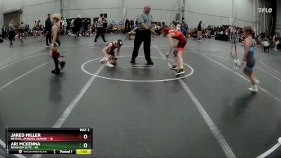 84 lbs Round 2 (4 Team) - Ari McKenna, Brawler Elite vs Jared Miller, Revival Uprising Orange