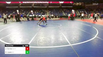 138 lbs Round Of 64 - Josiah Carney, Milford [MA] vs Roger Lopes, Beverly