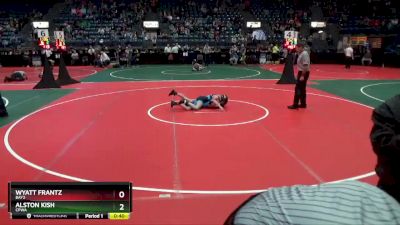 95 lbs Cons. Round 1 - Wyatt Frantz, BAY2 vs Alston Kish, CPWA