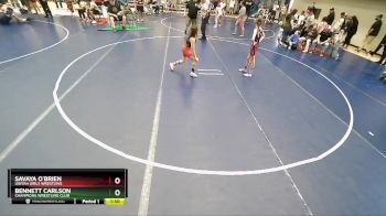 84-90 lbs Round 2 - Bennett Carlson, Champions Wrestling Club vs Savaya O`Brien, Uintah Girls Wrestling