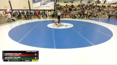 125 lbs Champ. Round 1 - Cameron Phillips, North Central College vs Jackson Collins, University Of Chicago