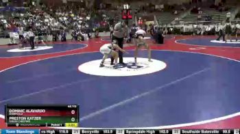 4A 113 lbs 1st Place Match - Preston Katzer, Shiloh Christian vs Dominic Alavardo, Berryville