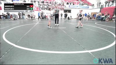 55 lbs Rr Rnd 5 - Cannon Corley, Harrah Little League Wrestling vs Jaxyn Fowler, Standfast