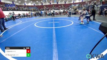 58 lbs Semifinal - Ty Dennis, Marlow Outlaws vs Reed Musgrove, Harrah Little League Wrestling