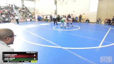 128 Boys Cons. Round 2 - Alex Adler, Patrick Henry vs Markis Duffy, Coastal Academy