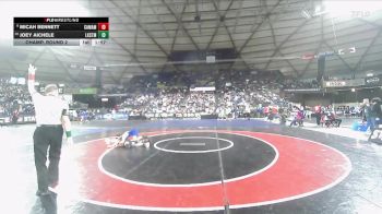 Boys 4A 106 lbs Champ. Round 2 - Joey Aichele, Lake Stevens vs Micah Bennett, Camas