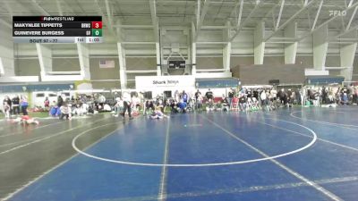 77 lbs Cons. Semi - Makynlee Tippetts, Bear River Wrestling Club vs Guinevere Burgess, Gunnison Valley