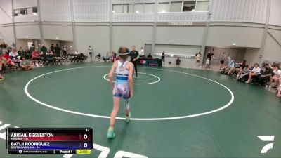 92 lbs Round 3 (6 Team) - Alliya Walker, Virginia vs Karleigh Langley, South Carolina