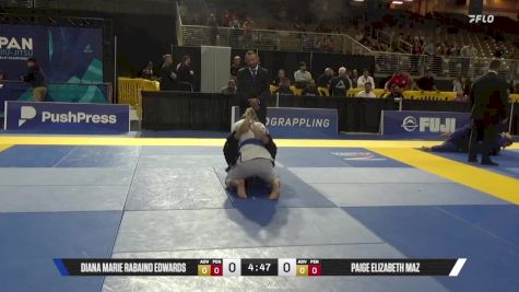 Paige Elizabeth Maz vs Diana Marie Rabaino Edwards 2025 Pan Jiu Jitsu IBJJF Championship