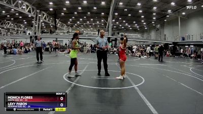 132 lbs Placement (4 Team) - Monica Flores, South Side WC vs Lexy Pabon, Headhunters WC