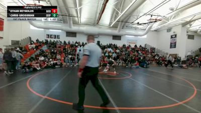 132 lbs 1st Place Match - Chris Grossman, Hardin vs Ethan Reynolds, Huntley Project (Worden)