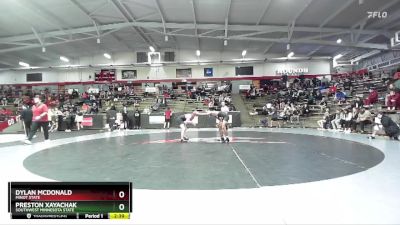 125 lbs Cons. Round 2 - Dylan McDonald, Minot State vs Preston Xayachak, Southwest Minnesota State