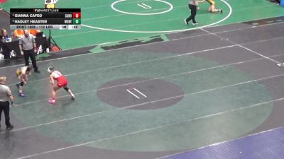 112 lbs Consolation - Gianna Cafeo, Canon-McMillan vs Hadley Heaster, Montgomery