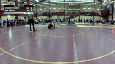 110 lbs Cons. Round 3 - Jade Hardee, Andrew High School vs Emerson Webber, Hernando