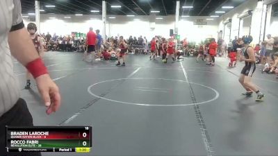 80 lbs Round 2 (4 Team) - Braden LaRoche, Quaker Nation Black vs Rocco Fabri, Revolution Elite