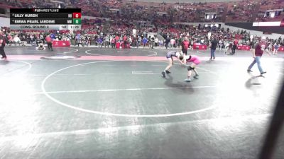 118 lbs Cons. Round 5 - Emma Pearl Jardine, MES Wrestling vs Lilly Hursh, N8