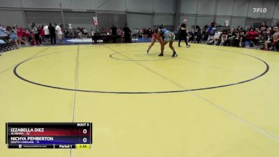 190 lbs Round 1 (16 Team) - Izzabella Diez, Alabama vs Nichya Pemberton, South Carolina