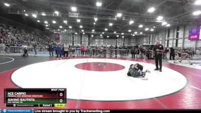 80 lbs Semifinal - Gavino Bautista, Mat Demon WC vs Ace Carpio, Federal Way Spartans Wrestling