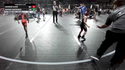 49 lbs Consi Of 8 #2 - Jackson Alves, MSO Cougar vs Easton Whitehead, Streaks Wrestling Club