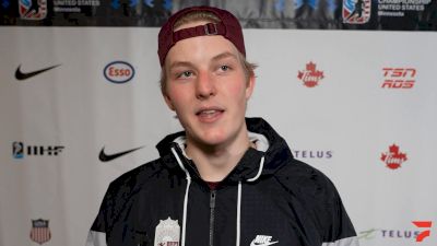 Latvia Goaltender Nils Mauriņš Discusses Strong Opening Game Against Canada