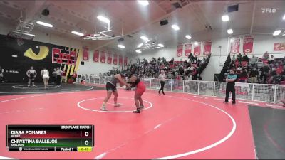 170 lbs 3rd Place Match - Diara Pomares, Hemet vs Chrystina Ballejos, Sheldon