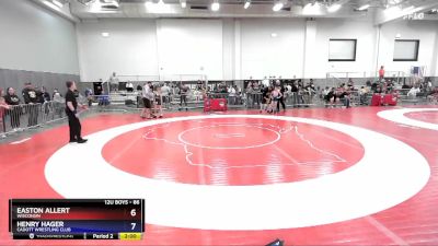 86 lbs Cons. Round 3 - Easton Allert, Wisconsin vs Henry Hager, Cadott Wrestling Club