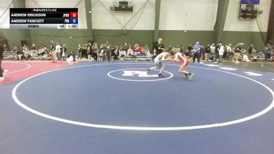 U14 FS - 110 lbs Cons. Round 3 - Andrew Erickson, Juneau Youth Wrestling Club Inc. vs Andrew Fawcett, Pioneer Grappling Academy