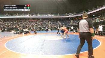 3A 215 lbs Quarterfinal - Jesse Compton, McMichael vs Kevin Saldana, Hendersonville High School