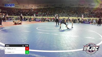 86 lbs Round Of 16 - Enrique Tellez Jr, Maize WC vs Crew Lowe, Deer Creek Wrestling Club