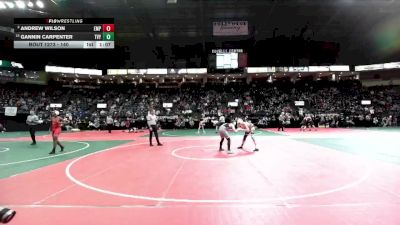 140 lbs Champ. Round 2 - Gannin Carpenter, TVY2 vs Andrew Wilson, EMPA