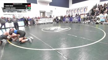 144 lbs Cons. Round 3 - Daniel Baeza, San Dimas vs Greg Ruiz, Sonora