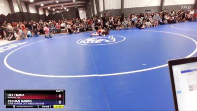 135 lbs Cons. Round 2 - Lily Frank, Washington vs Reghan Harris, Alaska Battle Cats Wrestling Club