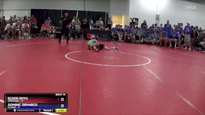 71 lbs Placement Matches (8 Team) - Eldon Roth, Wisconsin vs Dominic DeMarco, Illinois