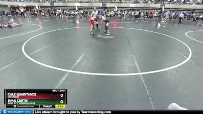 130 lbs Quarterfinal - Evan Curtis, Cuba City Wrestling Club vs Cale Quaintance, Wisconsin