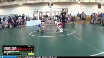 71 lbs 4th Wrestleback (16 Team) - Jackson Thorn, Minnesota Thunder vs Austin Carrodus, West Virginia