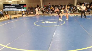 135 lbs Round 5 - Jasmin Aguirre, Lexington vs Lorelei Granberry, Norton Community HS