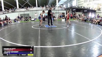 84 lbs Round 3 (8 Team) - Maisie Elliott, Washington vs Adleigh DeWerff, Illinois